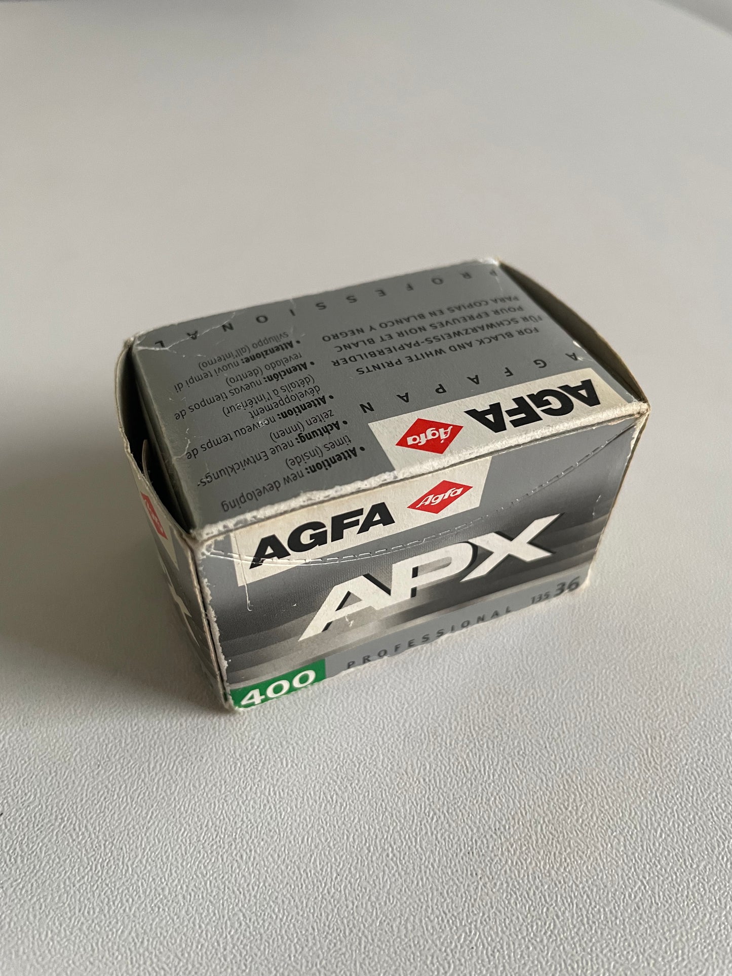 Agfa APX 400 Professional 35mm Black & White Film – 36 Exp – Expired 07/2008